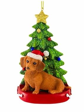 Kurt Adler Dachshund ChristmasTree Ornament 🐾 Doxie Wiener